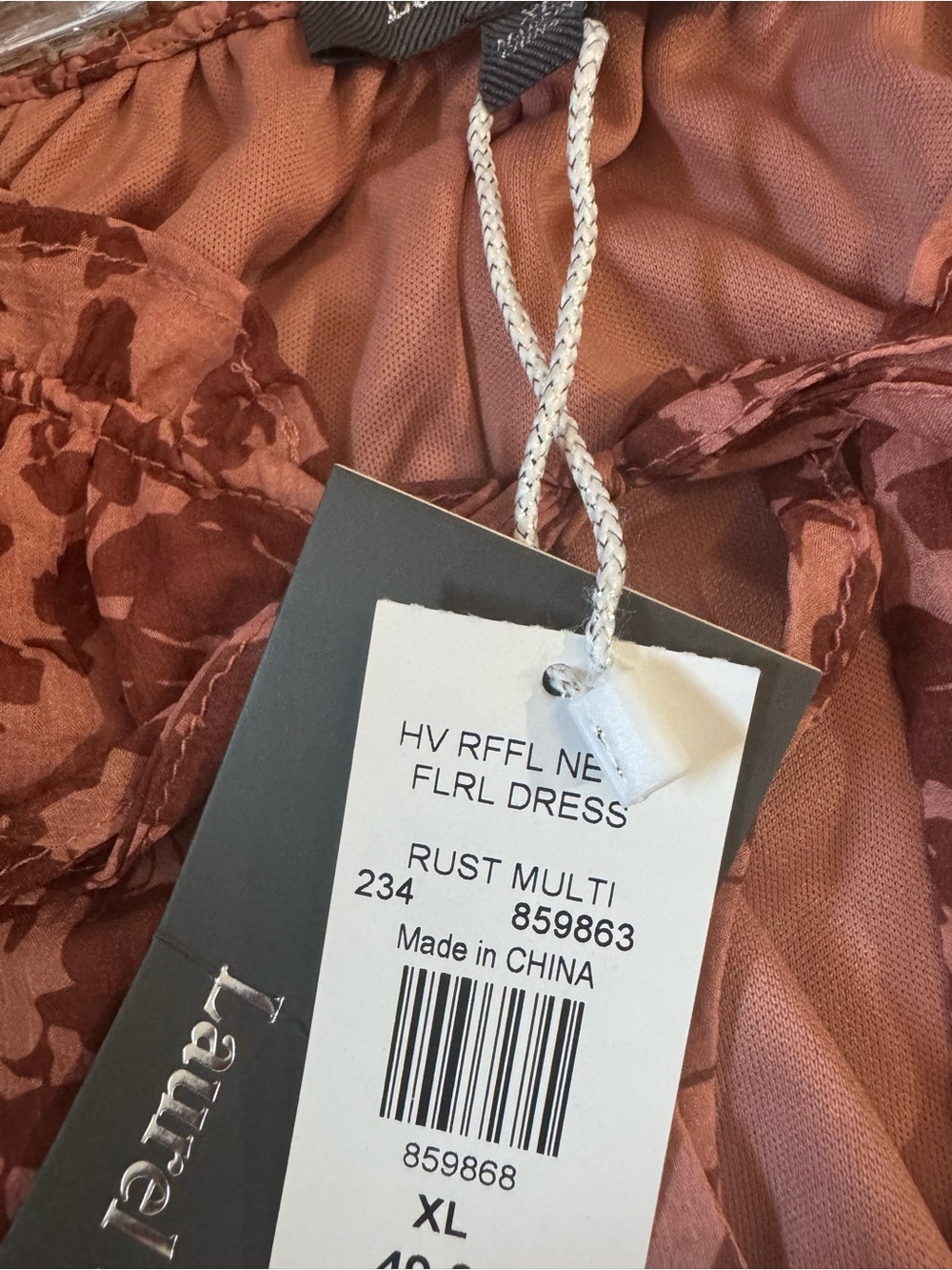 Women's Floral Tiered Maxi Dress in Dusty Rose - Picture 10 of 10